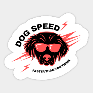 Dog speed Sticker